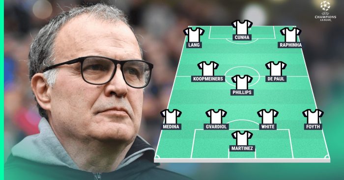 Marcelo Bielsa and a potential Leeds lineup
