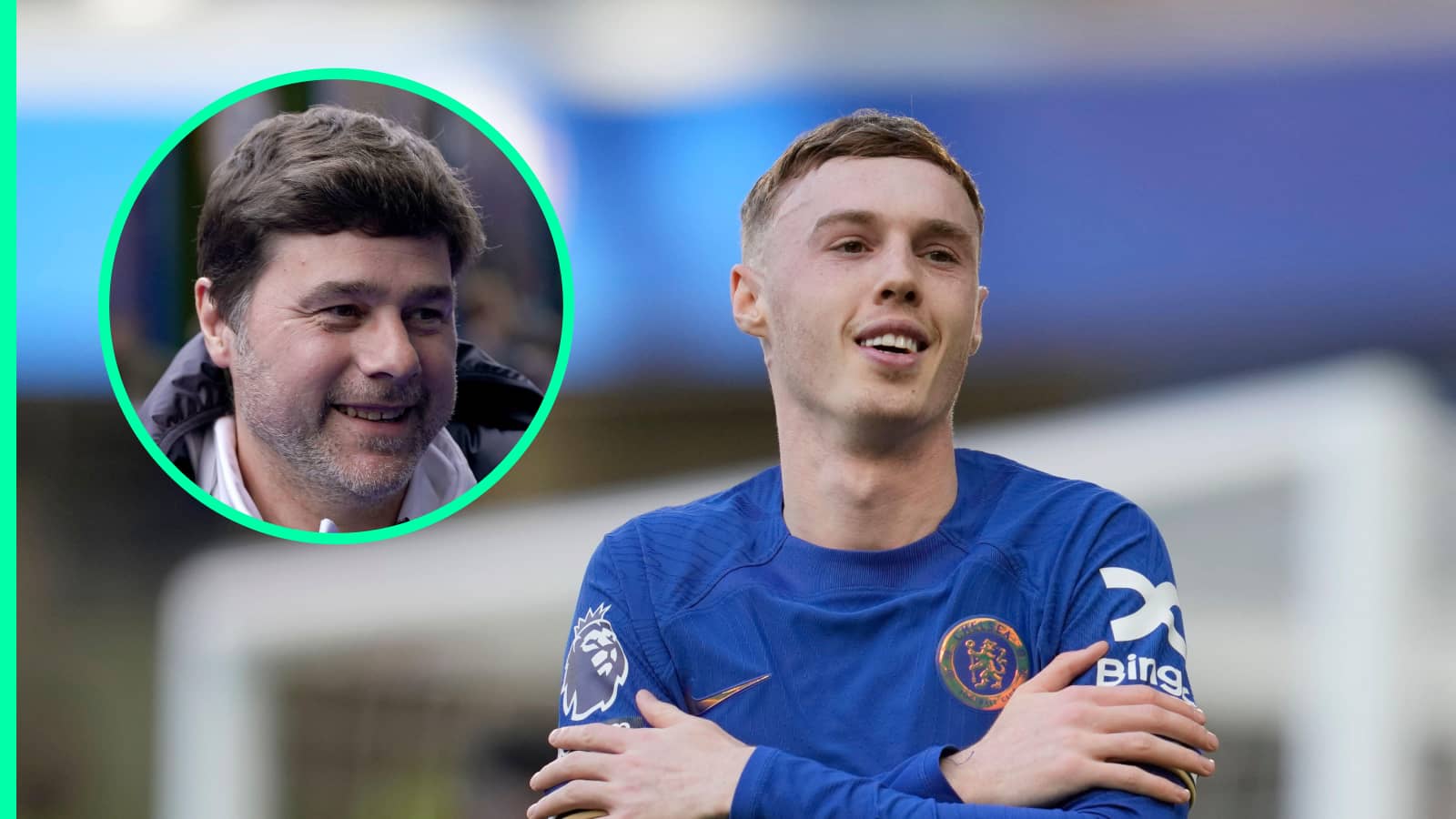 Mauricio Pochettino and Cole Palmer, Chelsea