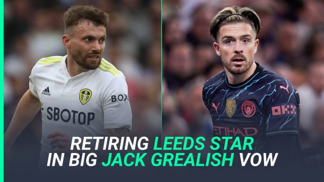 Stuart Dallas of Leeds and Man City star Jack Grealish