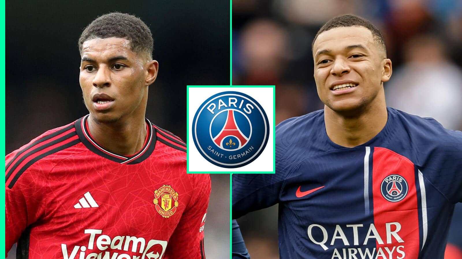 Marcus Rashford of Manchester United has been tipped to replace Kylian Mbappe at PSG