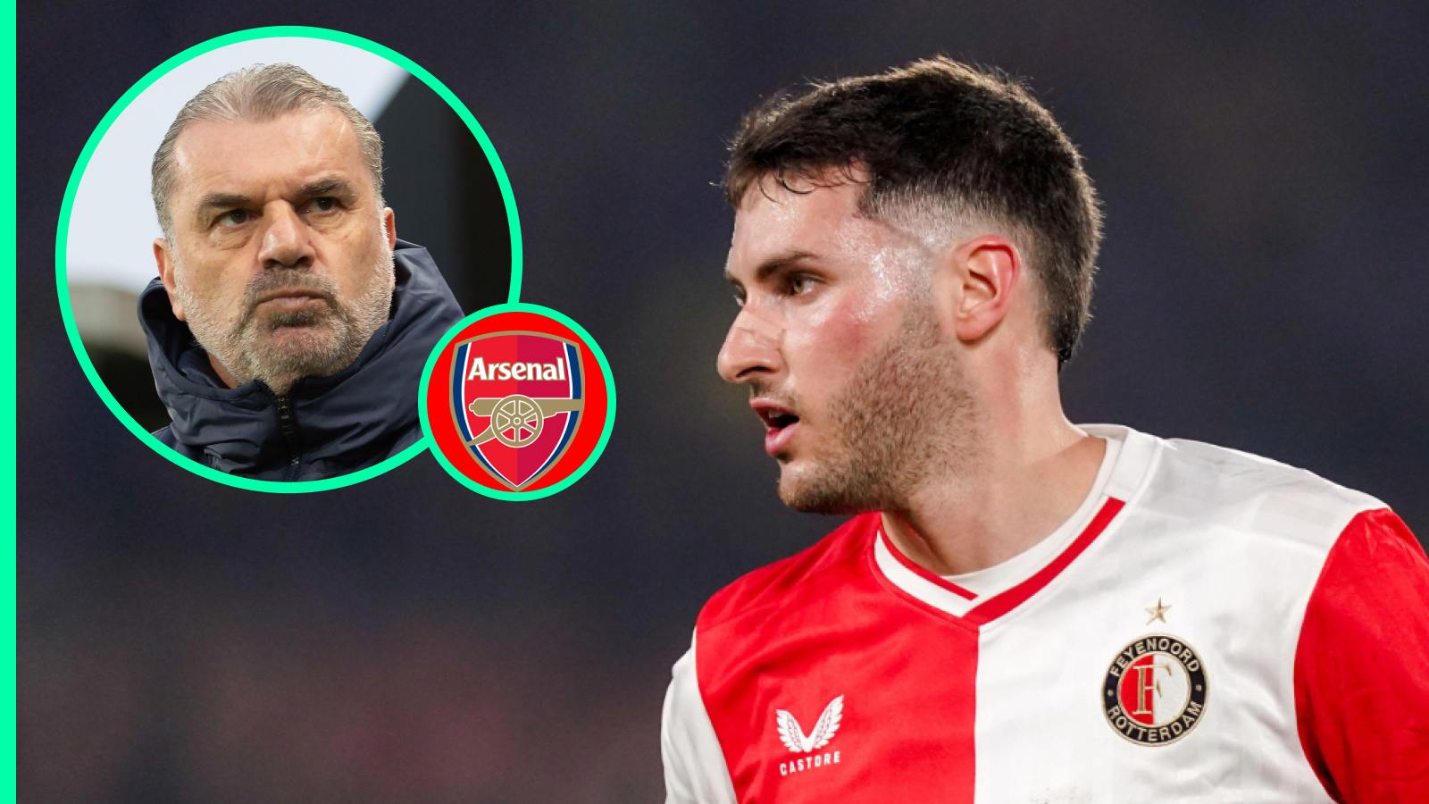 Arsenal have leapfrogged Tottenham in the race for Santiago Gimenez