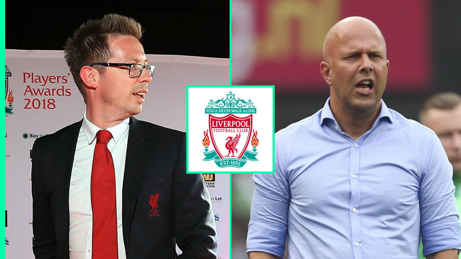 Liverpool CEO of football Michael Edwards and new Reds boss Arne Slot