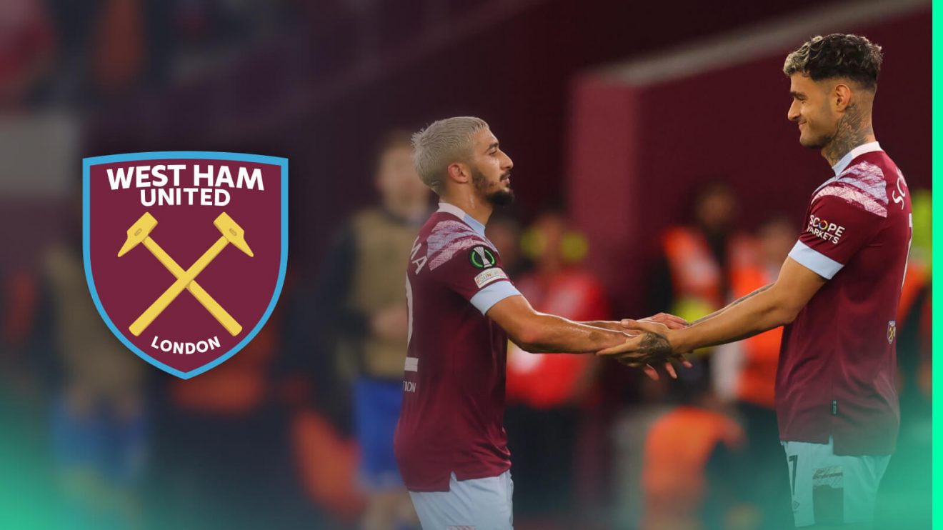 Said Benrahma and Gianluca Scamacca, West Ham