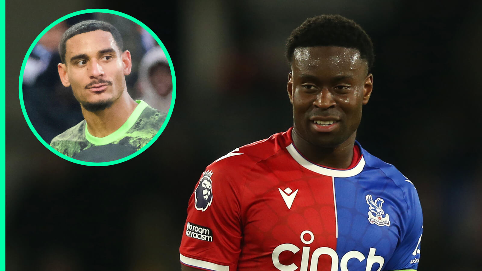 Crystal Palace centre-back Marc Guehi, Wolfsburg defender Maxence Lacroix