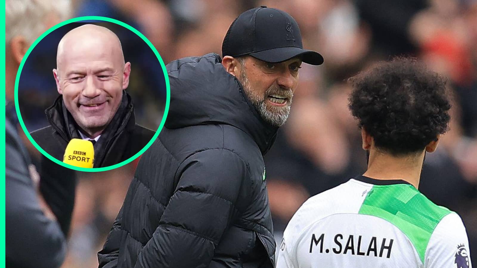 Alan Shearer has sided with Mo Salah in his Liverpool row with Jurgen Klopp