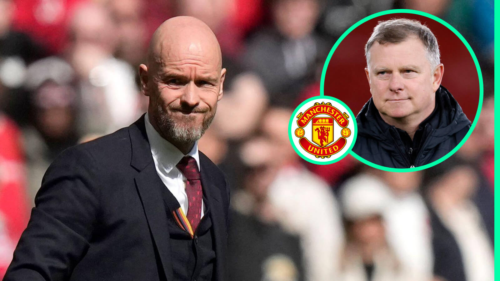 Erik ten Hag and Mark Robins, Man Utd