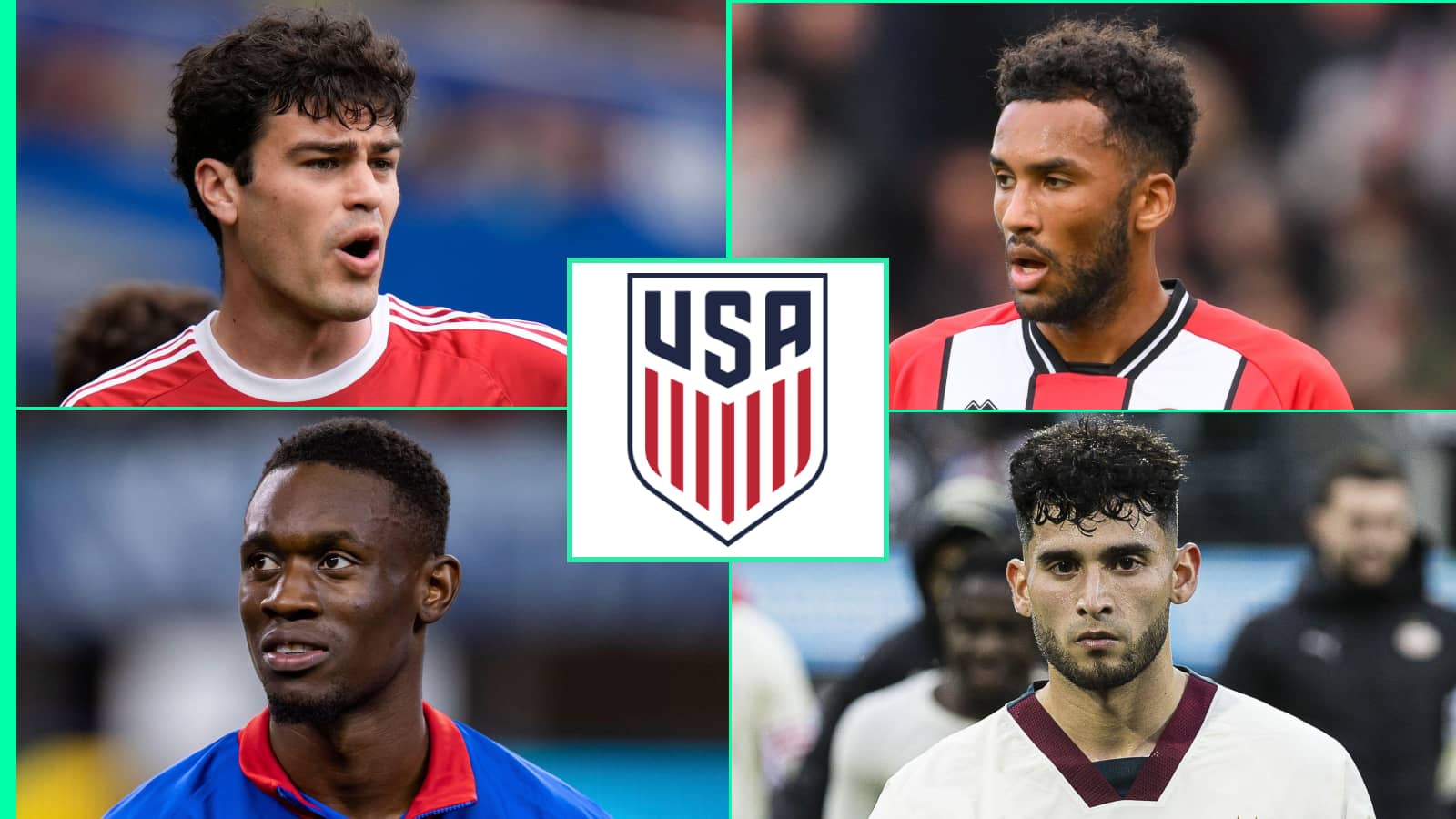 Gio Reyna, Auston Trusty, Folarin Balogun, Ricardo Pepi