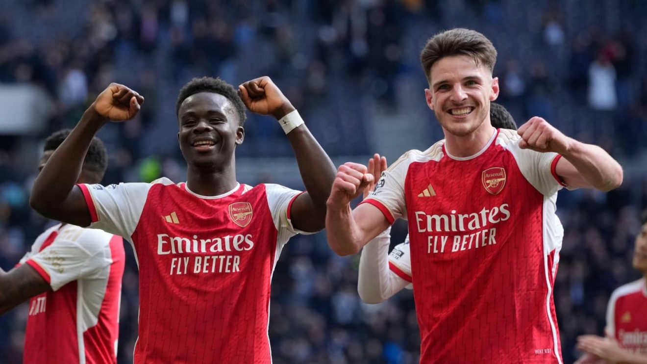 Bukayo Saka and Declan Rice, Arsenal