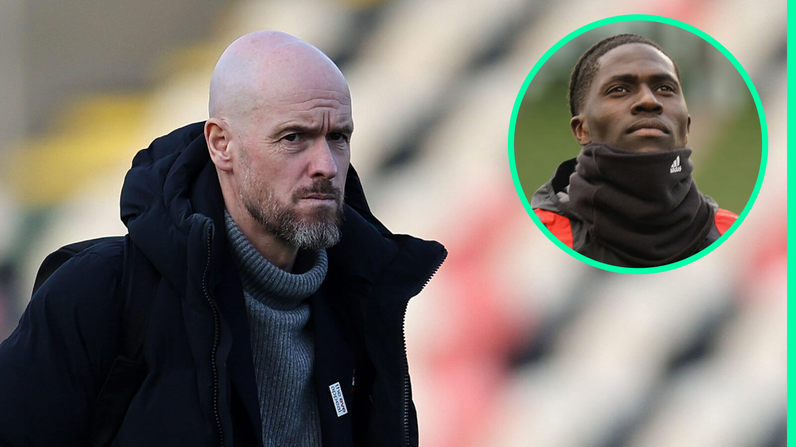 Erik ten Hag and Amadou Onana, Man Utd