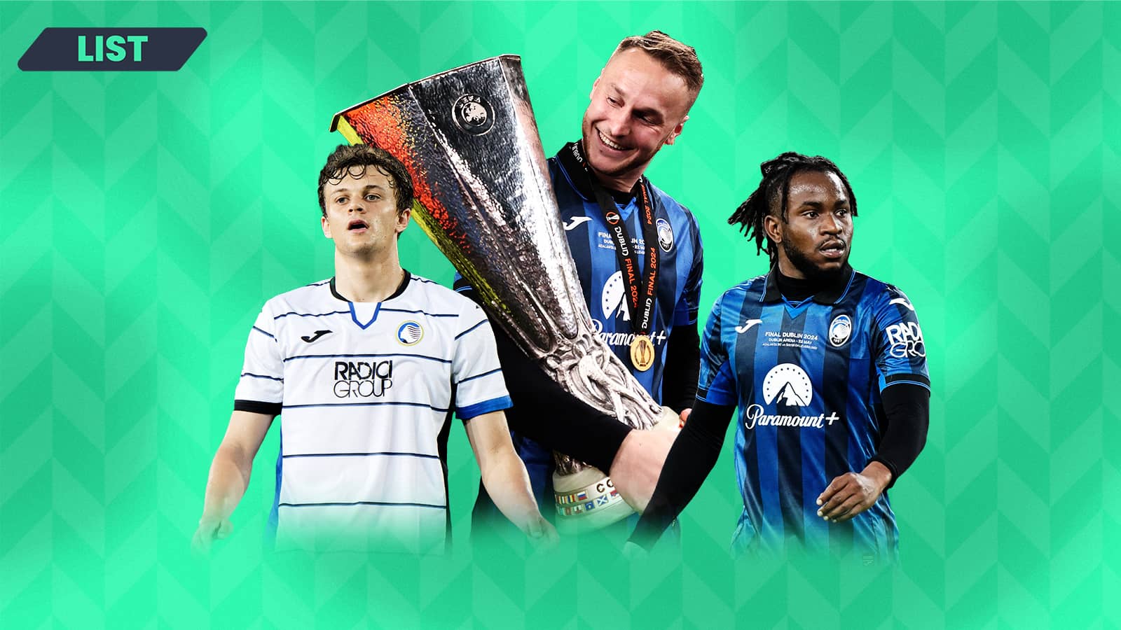 Teun Koopmeiners, Giorgio Scalvini and Ademola Lookman