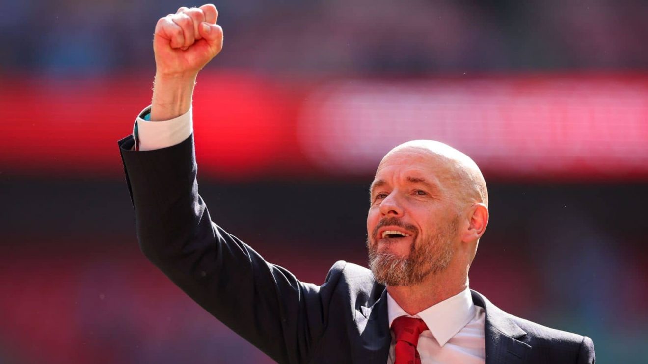 Erik ten Hag celebrating