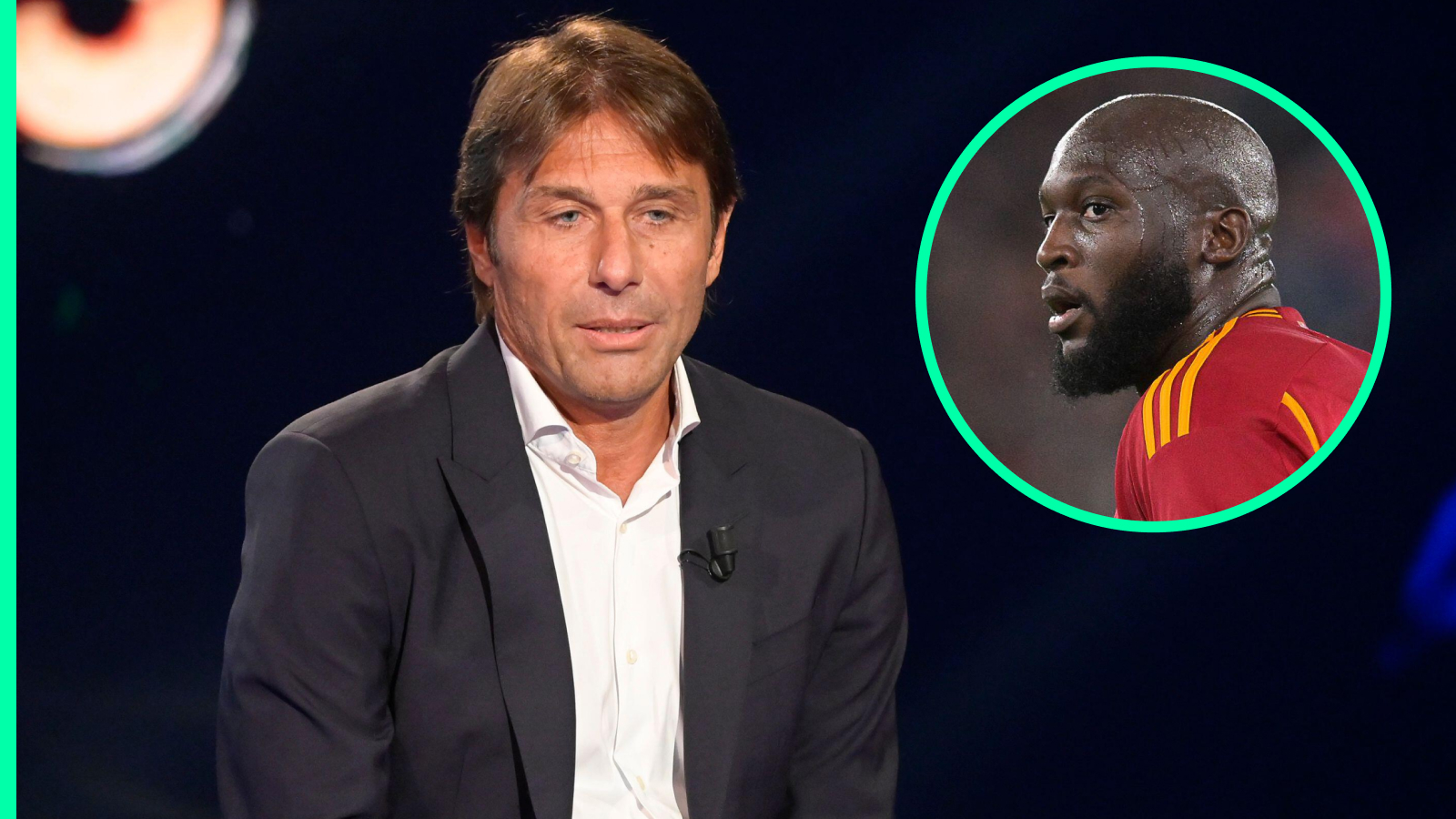 Antonio Conte and Romelu Lukaku