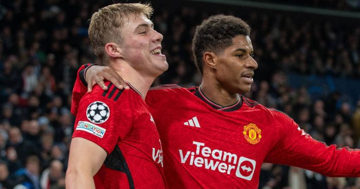 Man Utd stars Rasmus Hojlund and Marcus Rashford