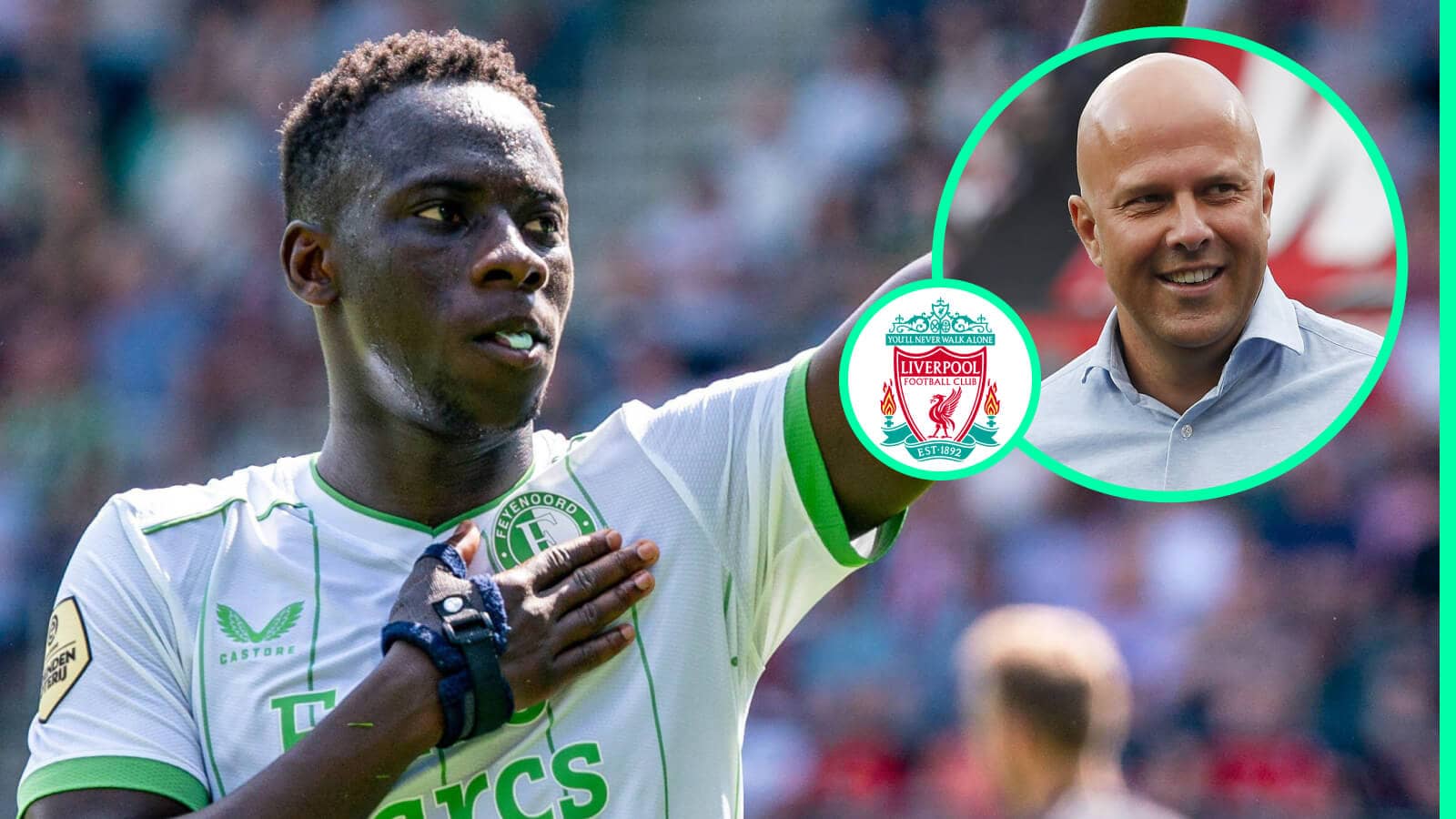 Newcastle winger Yankuba Minteh is a target for Arne Slot and Liverpool