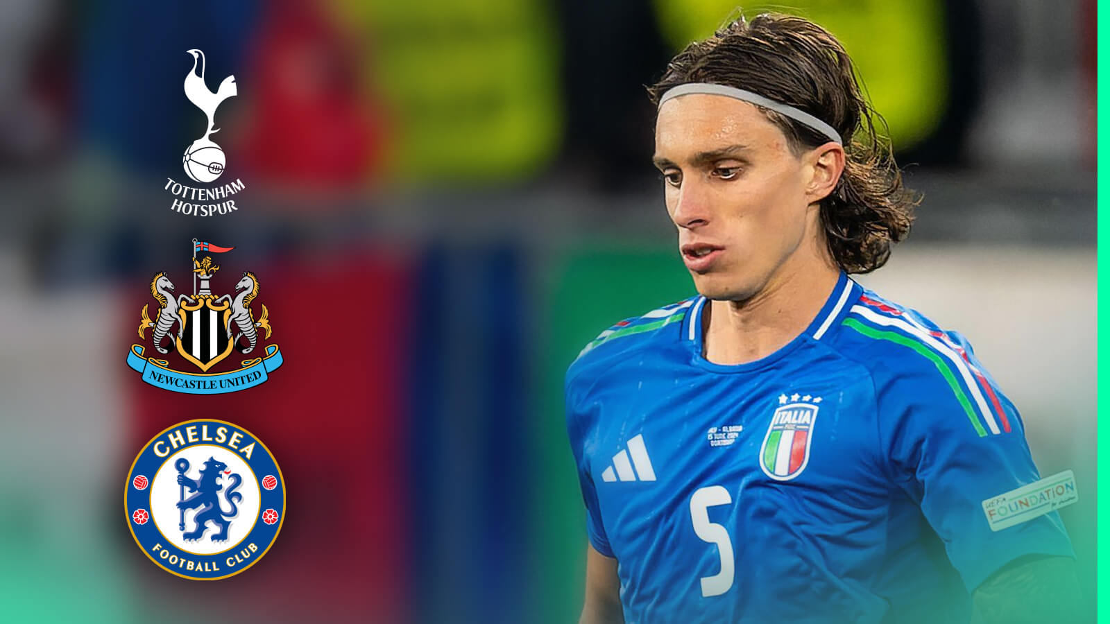 Riccardo Calafiori, Tottenham, Newcastle, Chelsea