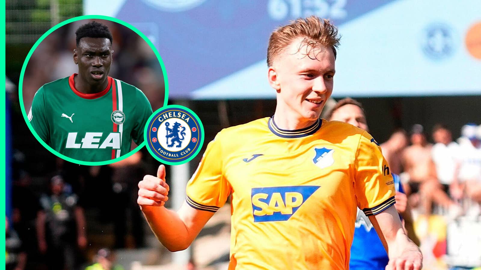 Maximilian Beier, Samu Omorodion and the Chelsea badge