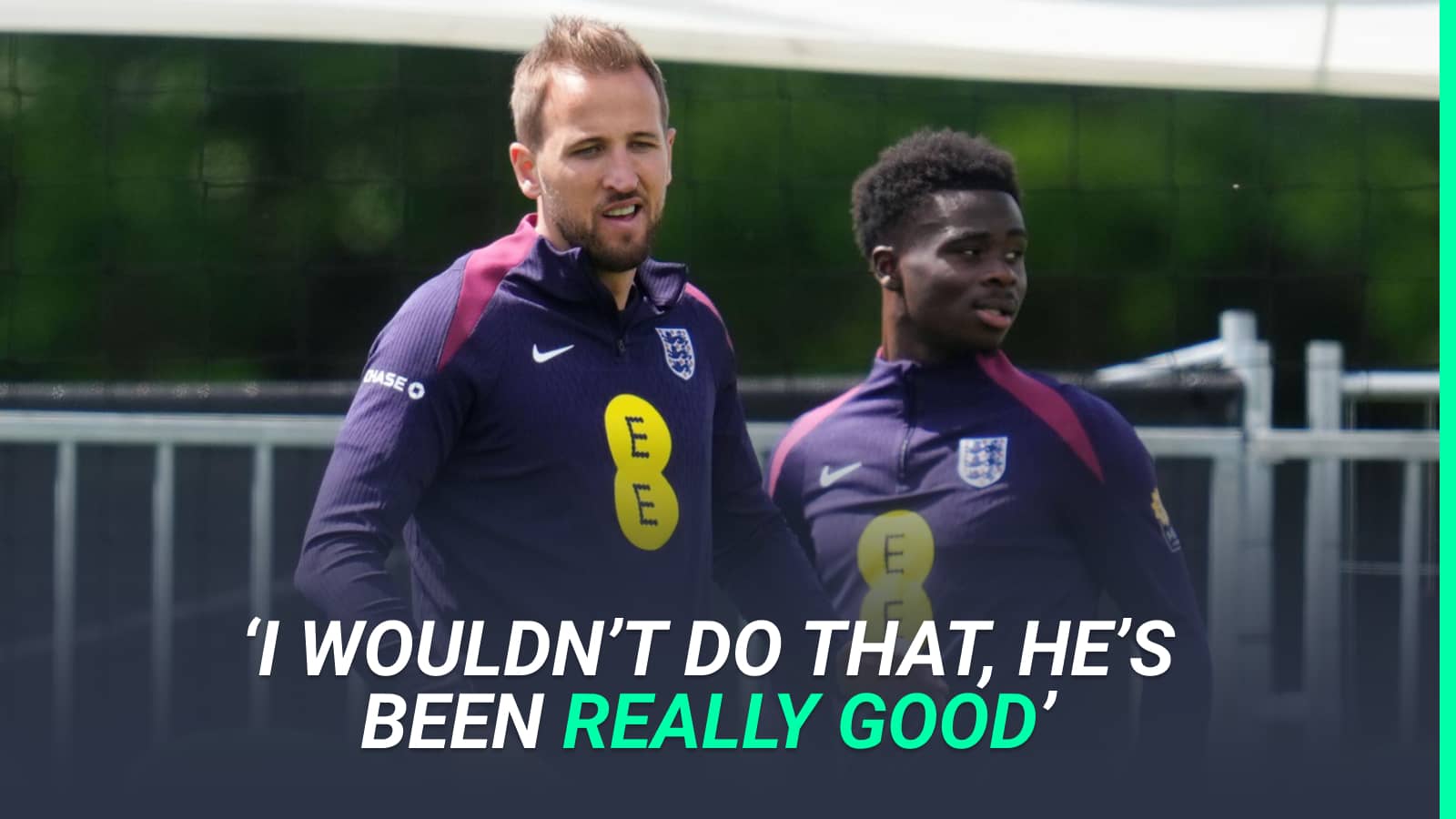 Harry Kane, Bukayo Saka in England training