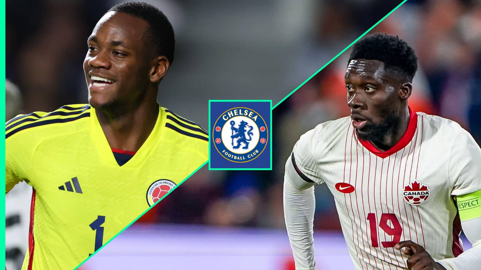 Jhon Duran, Alphonso Davies and the Chelsea badge