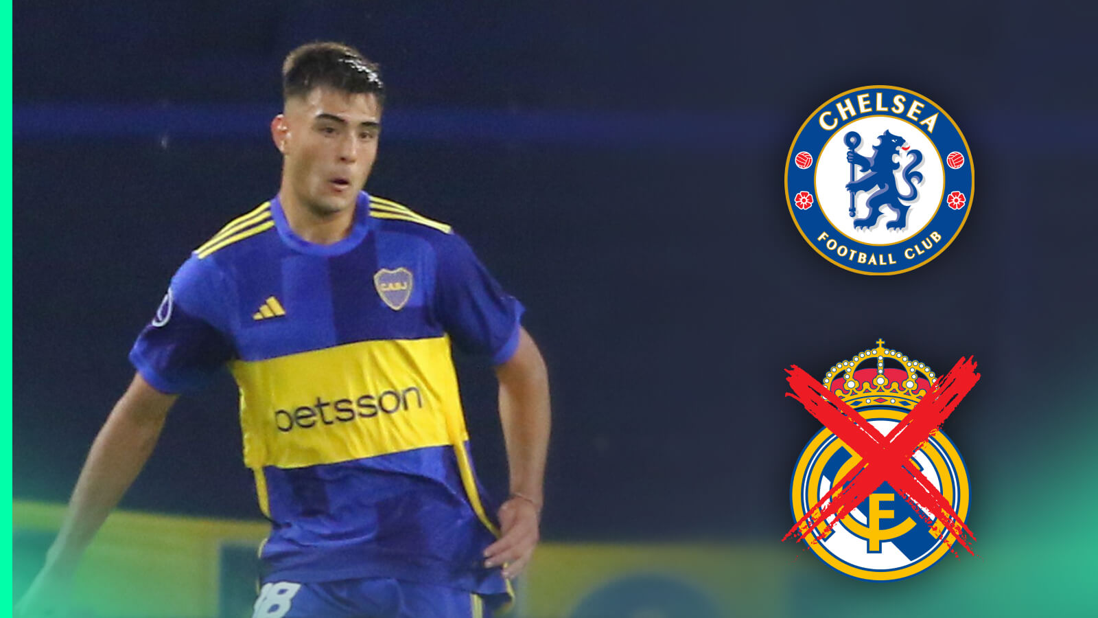 Boca Juniors centre-back Aaron Anselmino