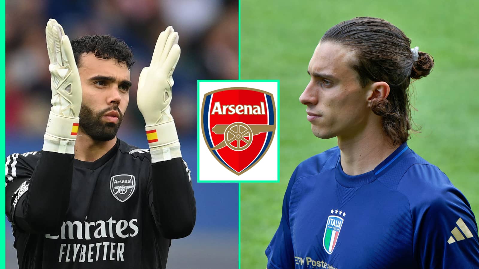 Arsenal are set to sign David Raya and remain interested in Riccardo Calafiori
