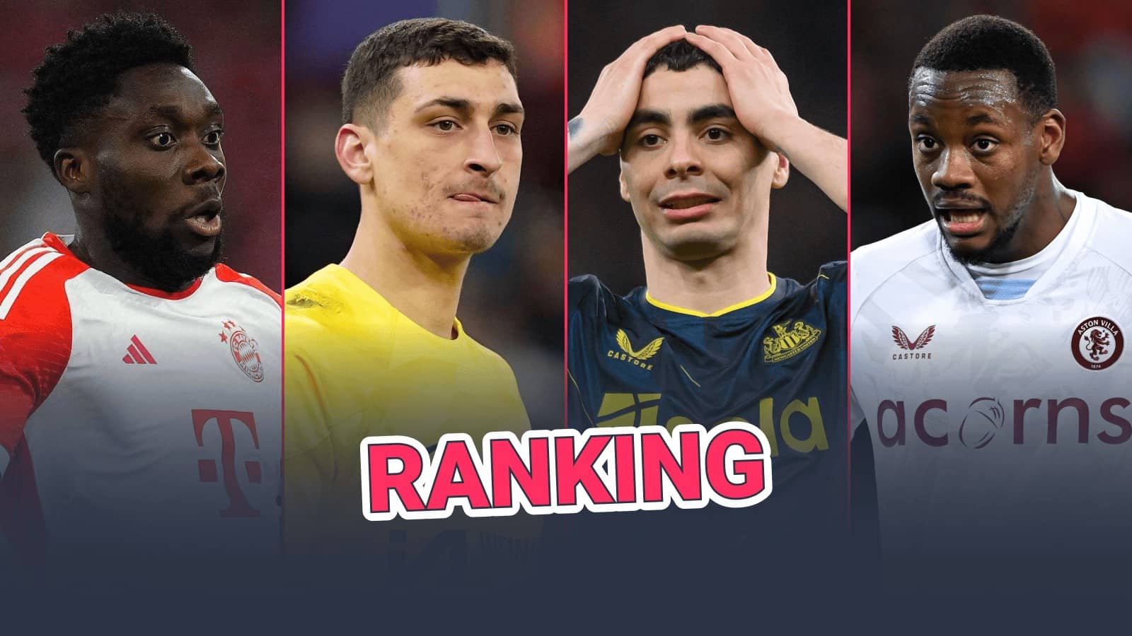 Alphonso Davies, Djordje Petrovic, Miguel Almiron and Jhon Duran