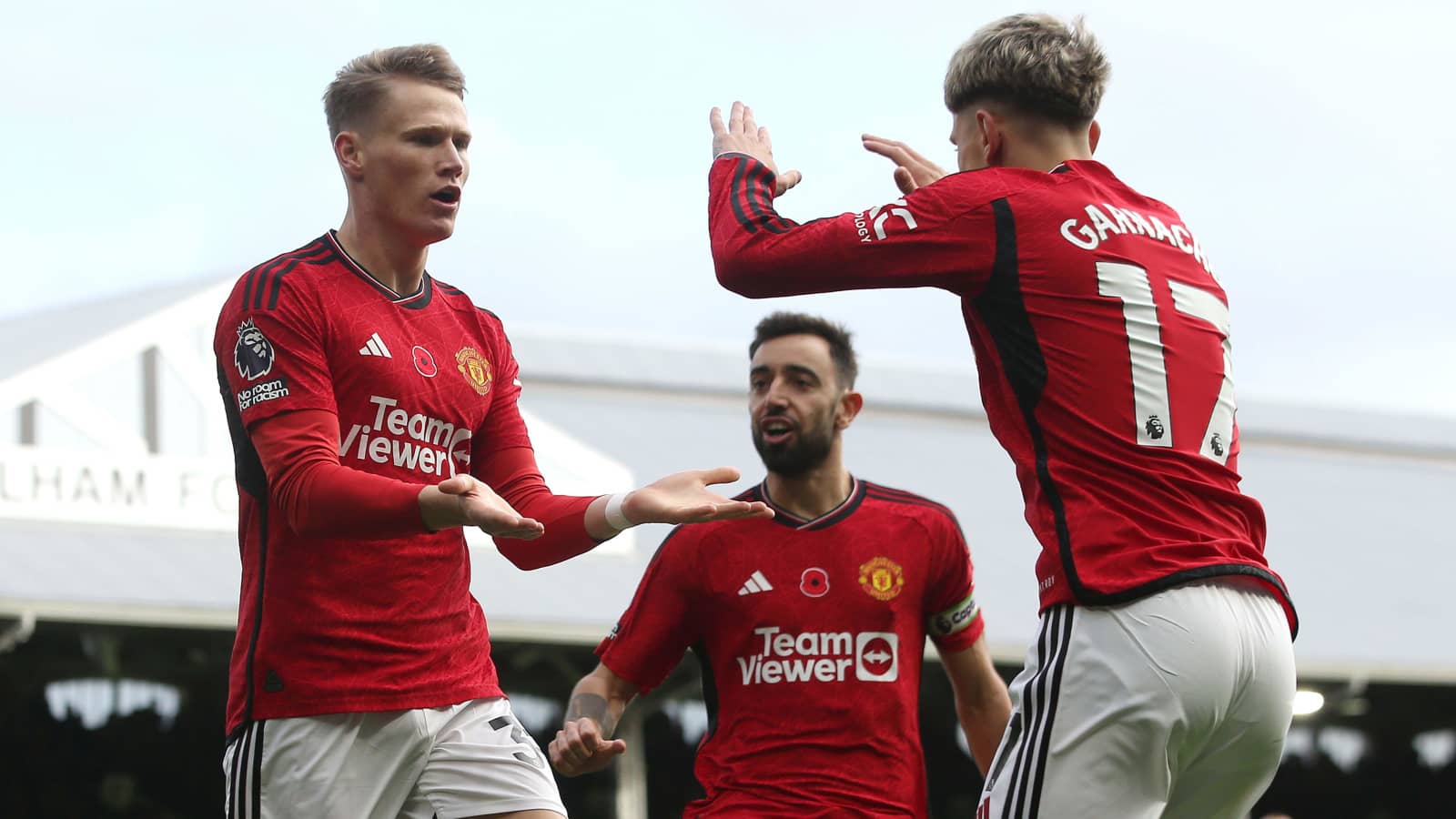 Man Utd stars Scott McTominay, Bruno Fernandes, Alejandro Garnacho