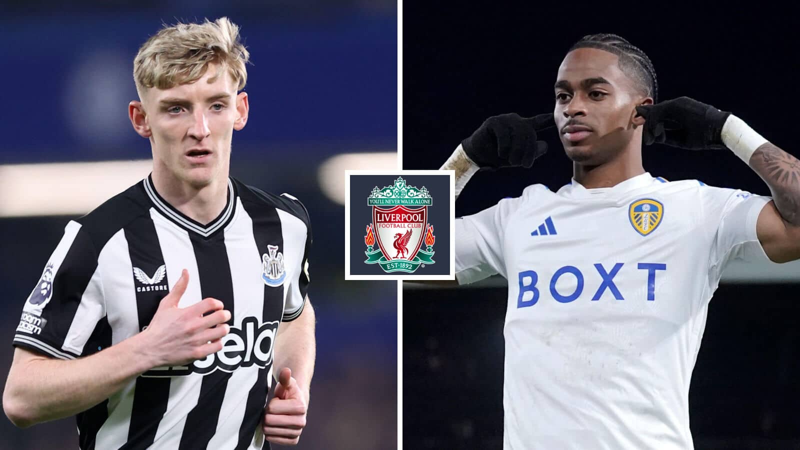 Anthony Gordon and Crysencio Summerville are two wingers linked with Liverpool