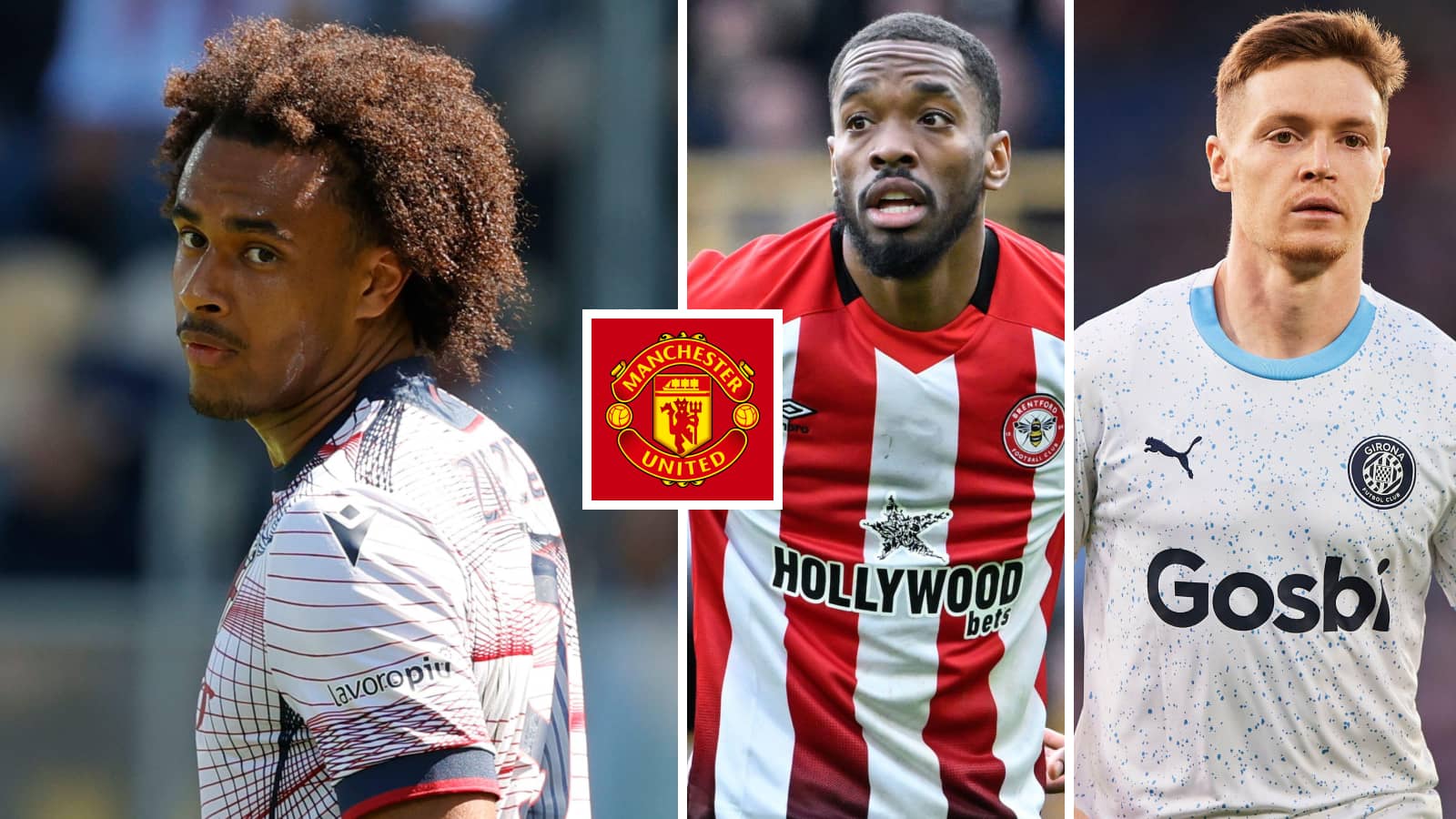 Joshua Zirkzee, Ivan Toney, Viktor Tsygankov and the Man Utd badge