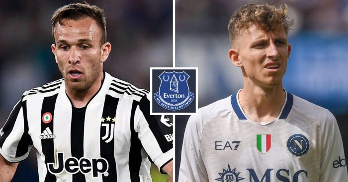 Everton have been heavily linked with Juventus midfielder Arthur Melo and are interested in Napoli winger Jesper Lindstrom