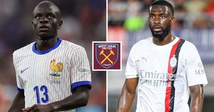 West Ham are interested in N'Golo Kante and Fikayo Tomori