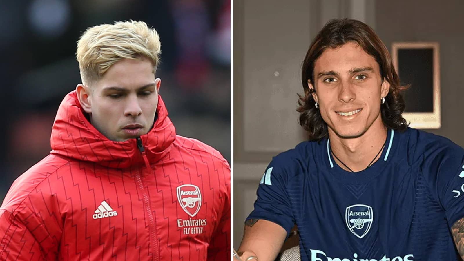 Emile Smith Rowe and Riccardo Calafiori, Arsenal