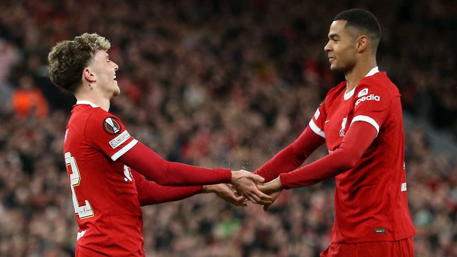 Liverpool midfielder Bobby Clark, winger Cody Gakpo