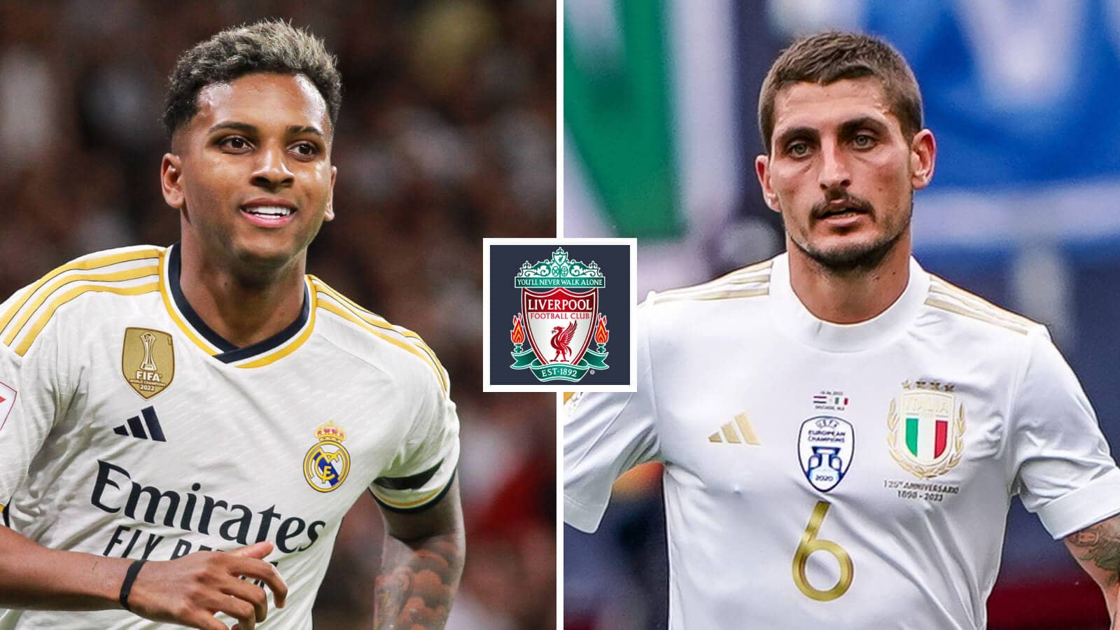 Liverpool could reportedly sign Rodrygo and Marco Verratti this summer
