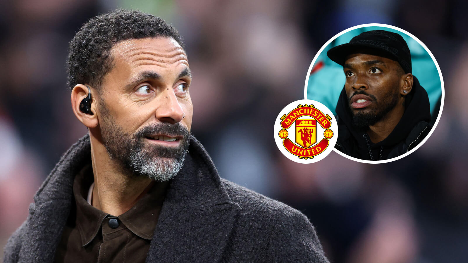 Rio Ferdinand with Man Utd target Ivan Toney