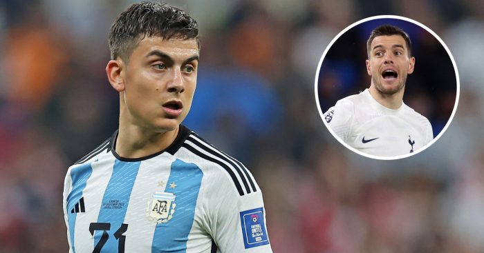 Paulo Dybala and Tottenham midfielder Giovani Lo Celso