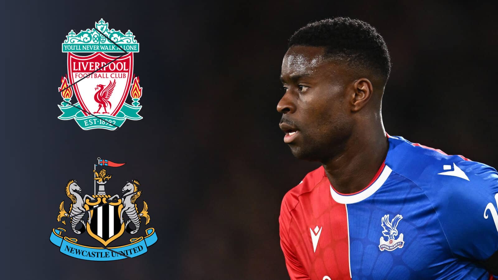 Crystal Palace defender Marc Guehi is a target for Liverpool and Newcastle