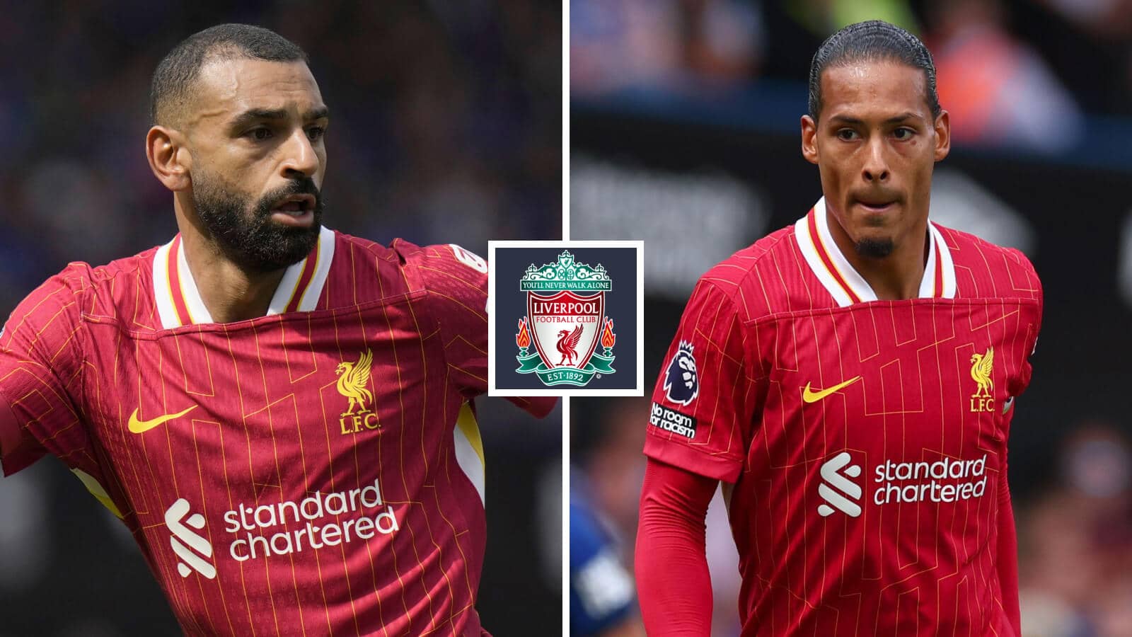 Liverpool stars Mo Salah and Virgil van Dijk are both out of contract next summer