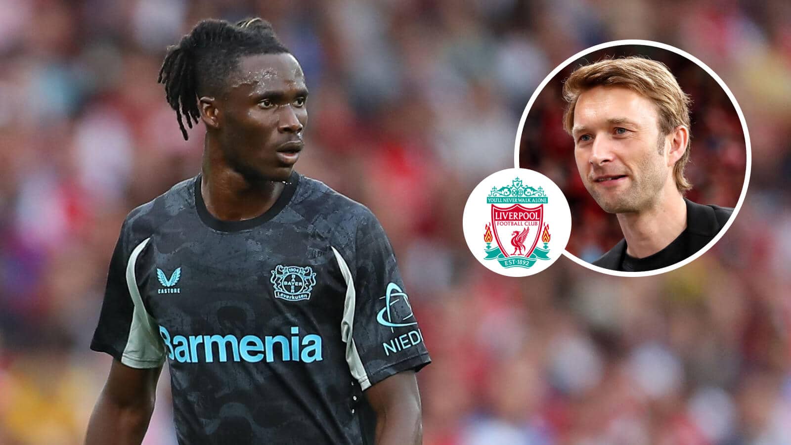 Liverpool have been linked with Bayer Leverkusen defender Odilon Kossounou