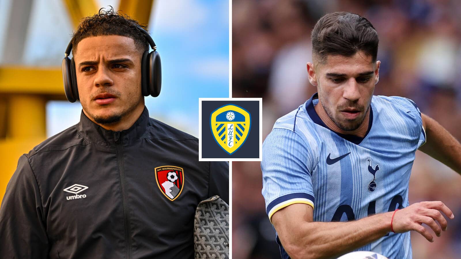 Max Aarons of Bournemouth and Manor Solomon of Tottenham are targets for Leeds United
