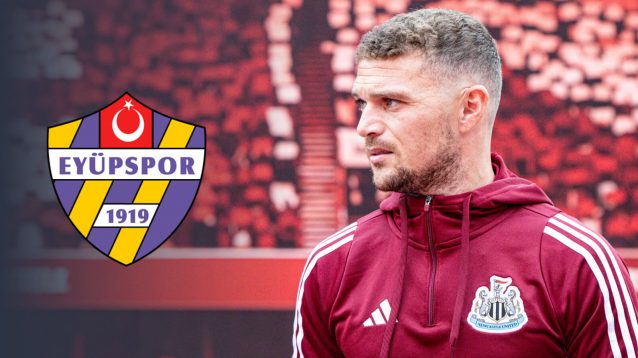 Newcastle right-back Kieran Trippier Eyupspor badge