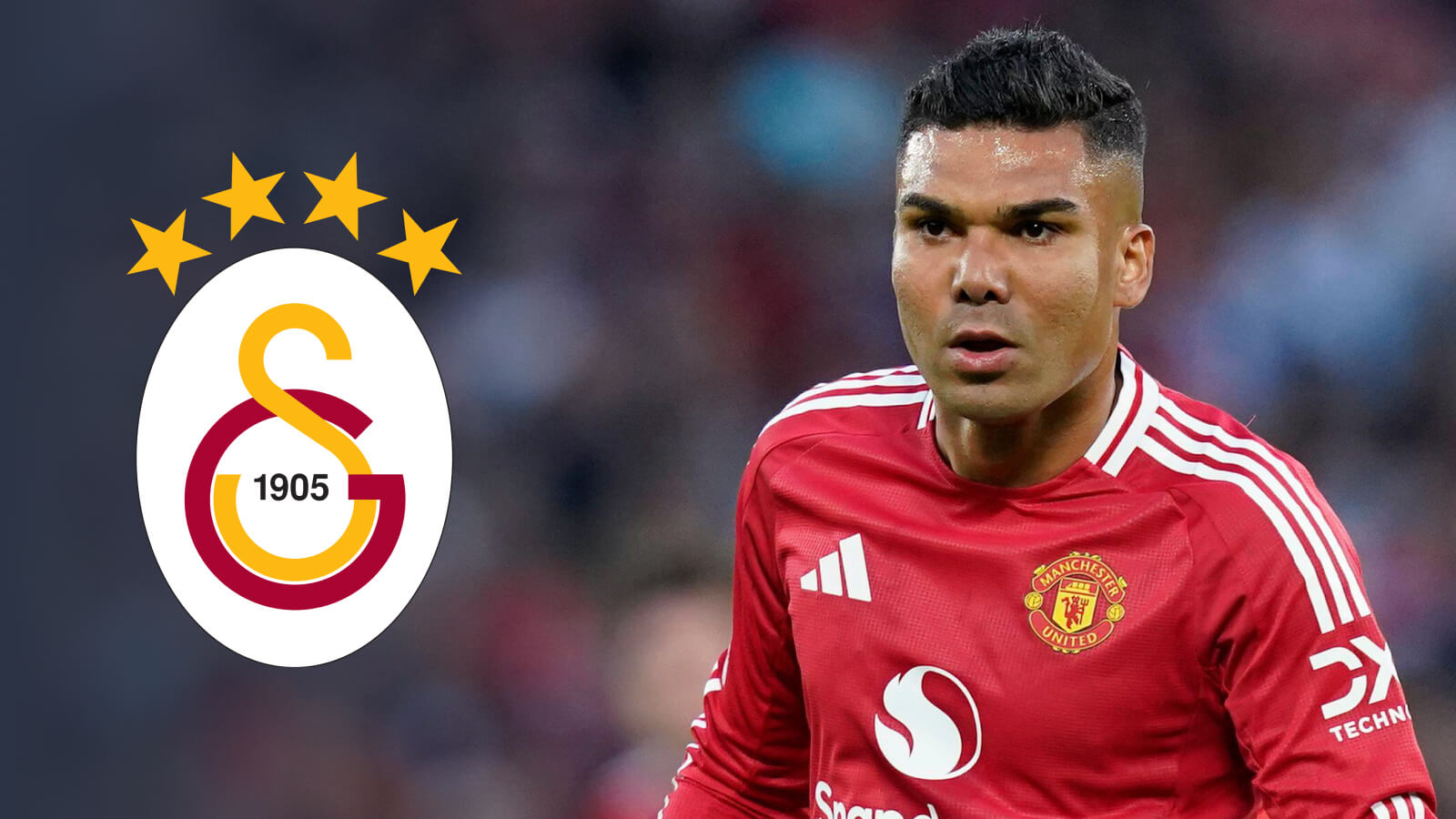 Man Utd midfielder Casemiro, Galatasaray badge