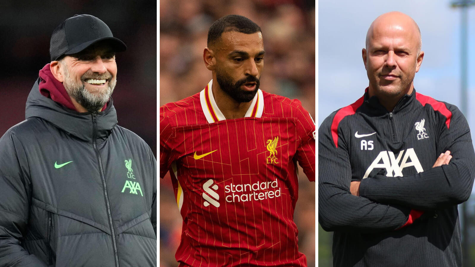 Jurgen Klopp, Mohamed Salah, Arne Slot