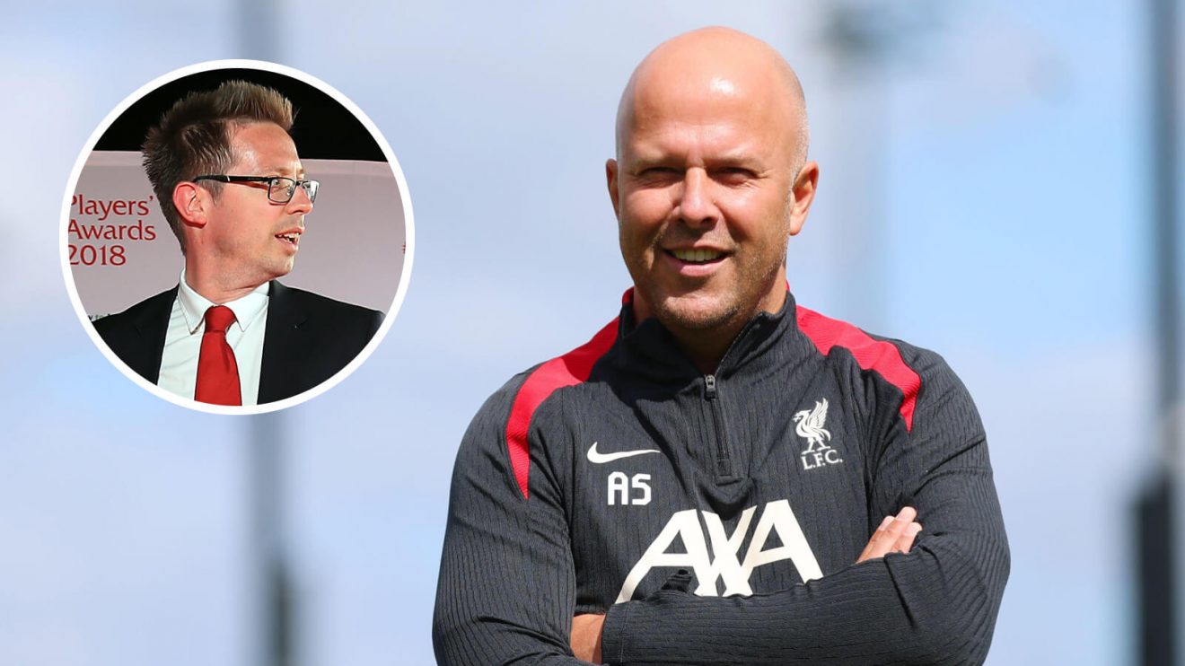 Liverpool manager Arne Slot, FSG CEO of Football Michael Edwards