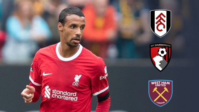 Joel Matip, Fulham, Bournemouth, West Ham badges