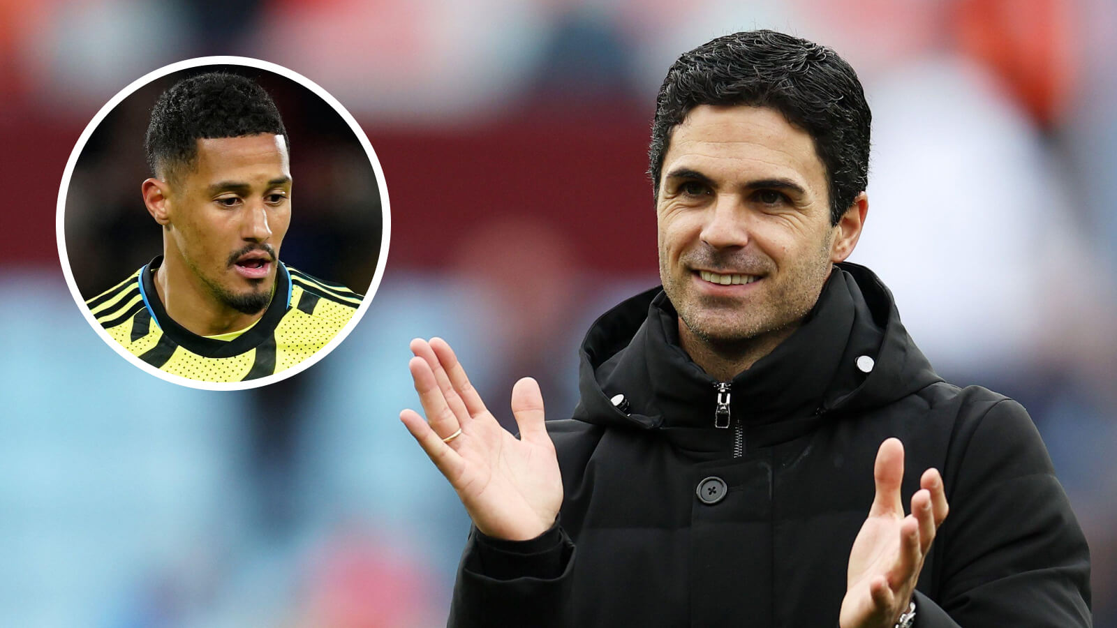 Mikel Arteta and William Saliba, Arsenal