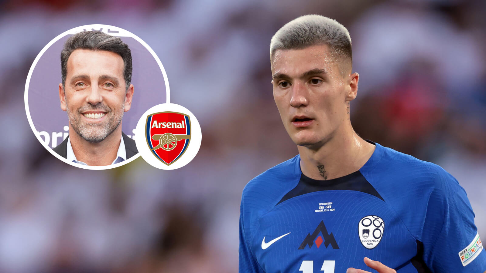 Benjamin Sesko and Edu, Arsenal
