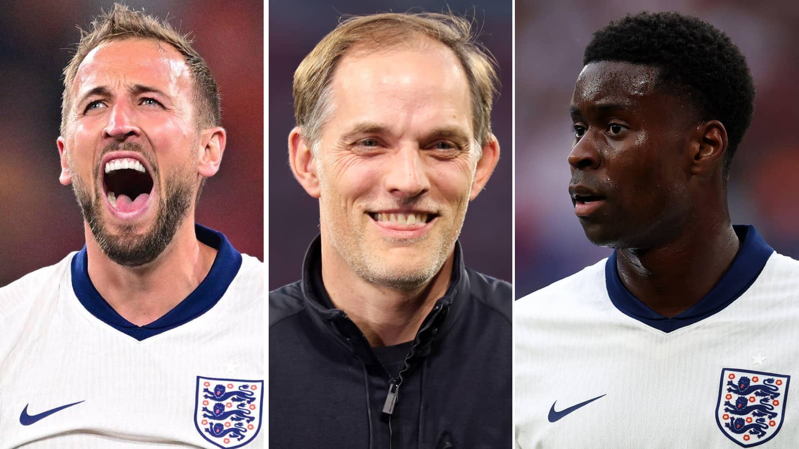 Harry Kane, Thomas Tuchel and Marc Guehi
