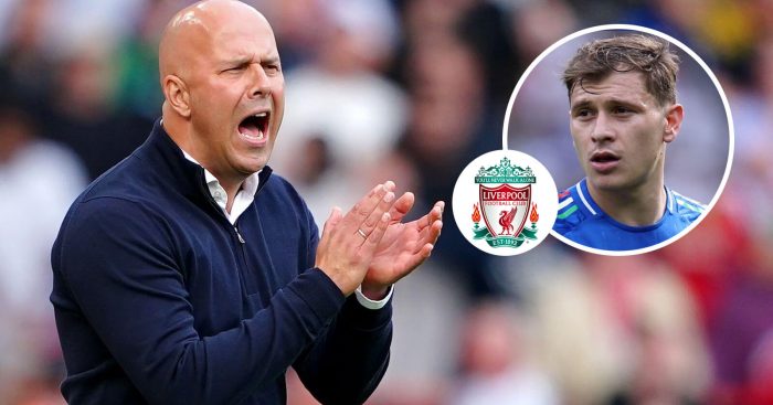 Nicolo Barella and Arne Slot, Liverpool