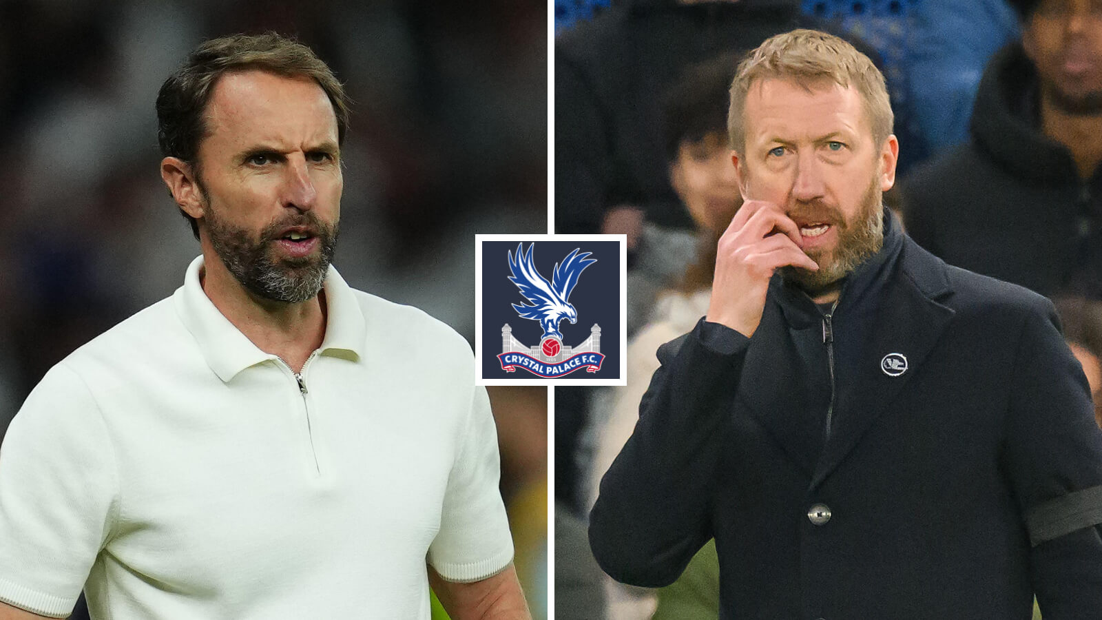Gareth Southgate and Graham Potter are manager targets for Crystal Palace