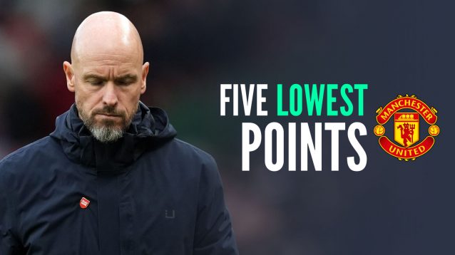 Erik ten Hag's five lowest points at Man Utd